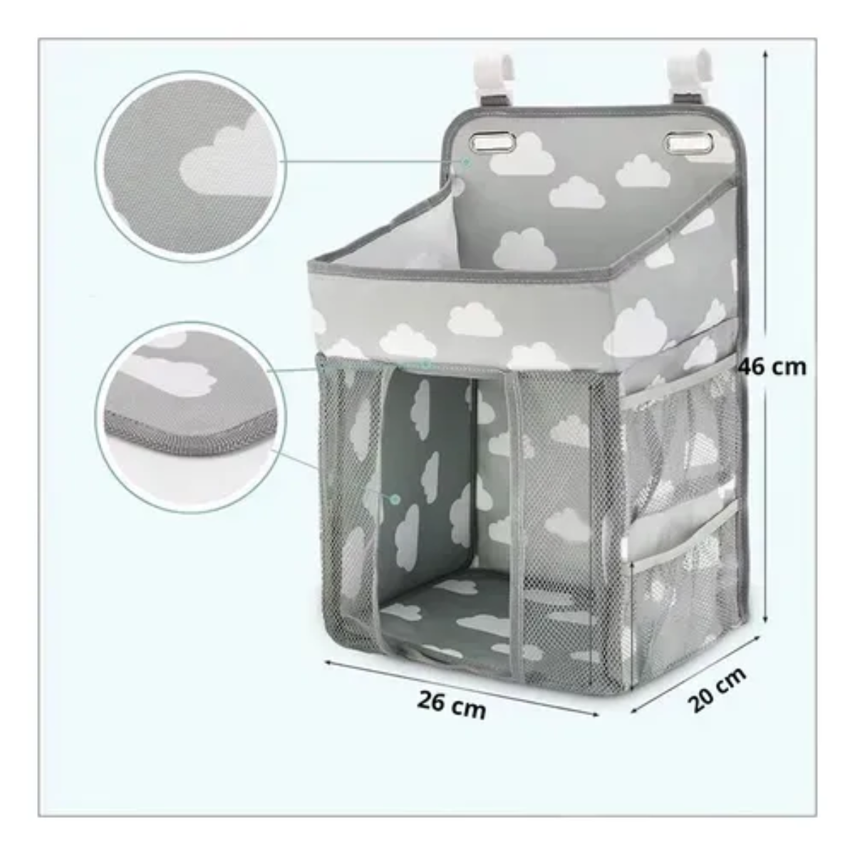 Miniatura 2 de Organizador De Pañales Cuna De Bebes